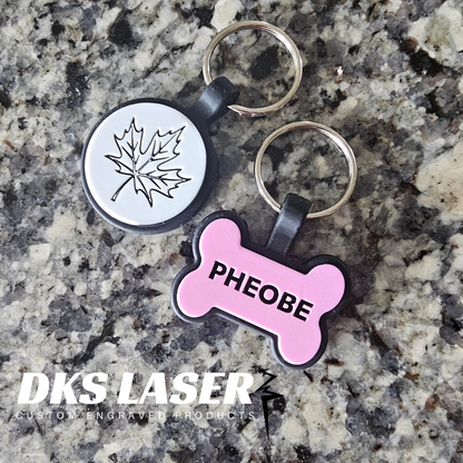 Silicone Dog Tags - Name & Number