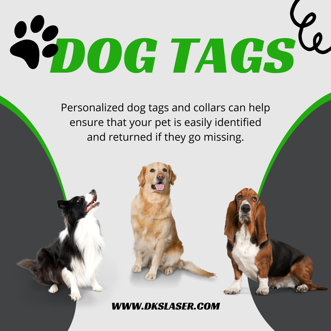 Silicone Dog Tags - Name & Number