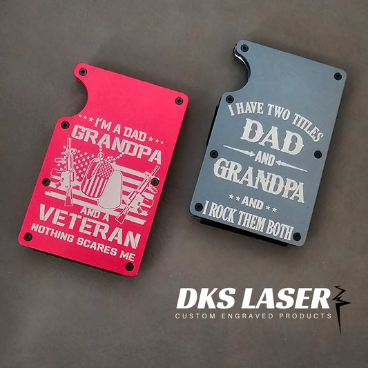 Dad/Grandpa Metal Wallets