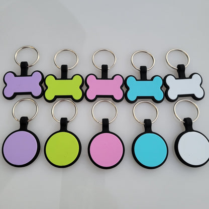 Silicone Dog Tags - Name & Number